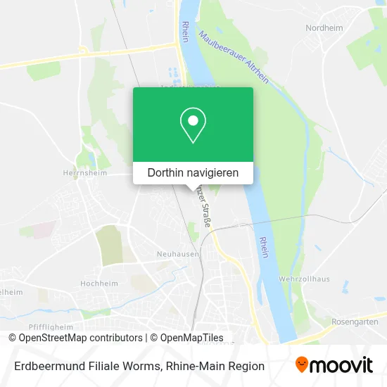 Erdbeermund Filiale Worms Karte