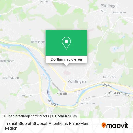 Transit Stop at St Josef Altenheim Karte