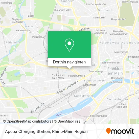 Apcoa Charging Station Karte