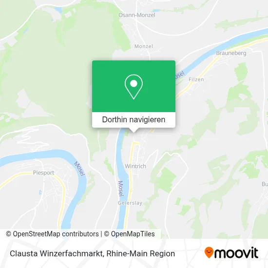 Clausta Winzerfachmarkt Karte