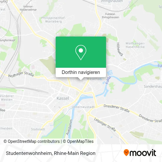 Studentenwohnheim Karte