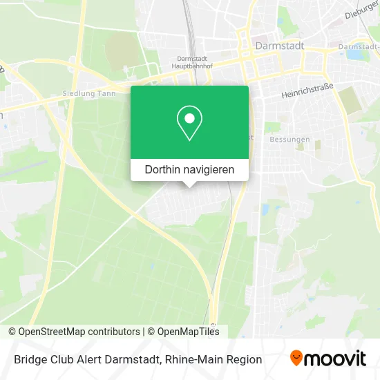 Bridge Club Alert Darmstadt Karte