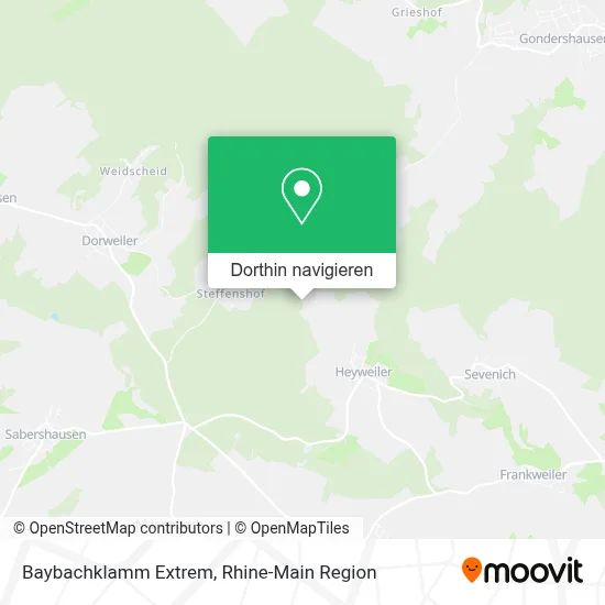 Baybachklamm Extrem Karte