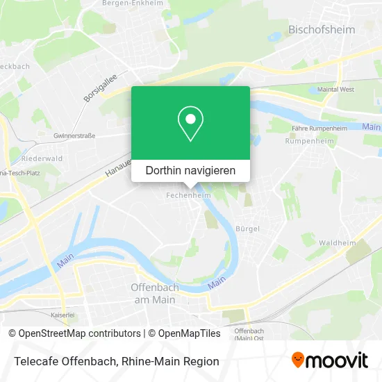 Telecafe Offenbach Karte