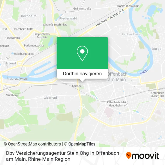 Dbv Versicherungsagentur Stein Ohg In Offenbach am Main Karte