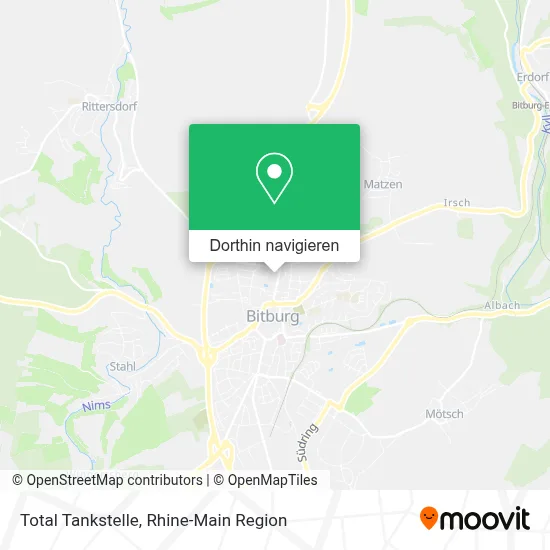 Total Tankstelle Karte