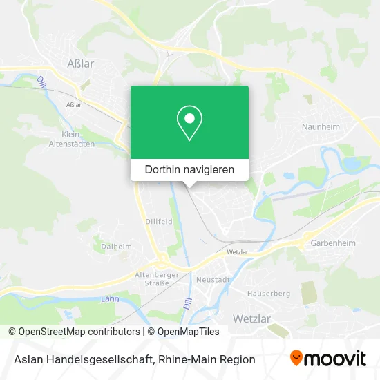 Aslan Handelsgesellschaft Karte