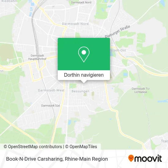 Book-N-Drive Carsharing Karte