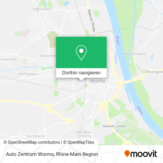 Auto Zentrum Worms Karte