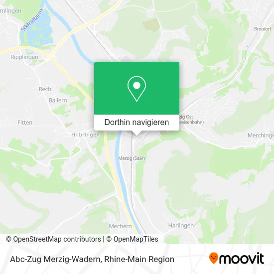 Abc-Zug Merzig-Wadern Karte