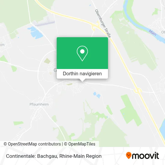 Continentale: Bachgau Karte