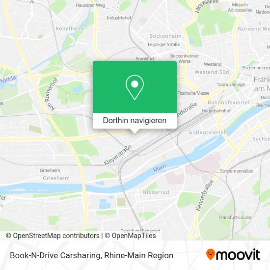 Book-N-Drive Carsharing Karte