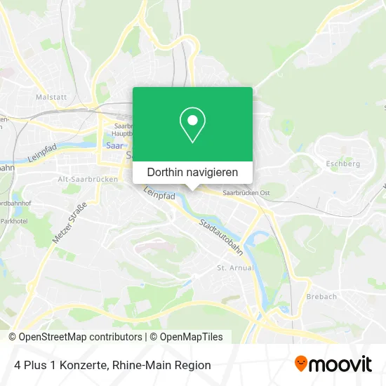 4 Plus 1 Konzerte Karte