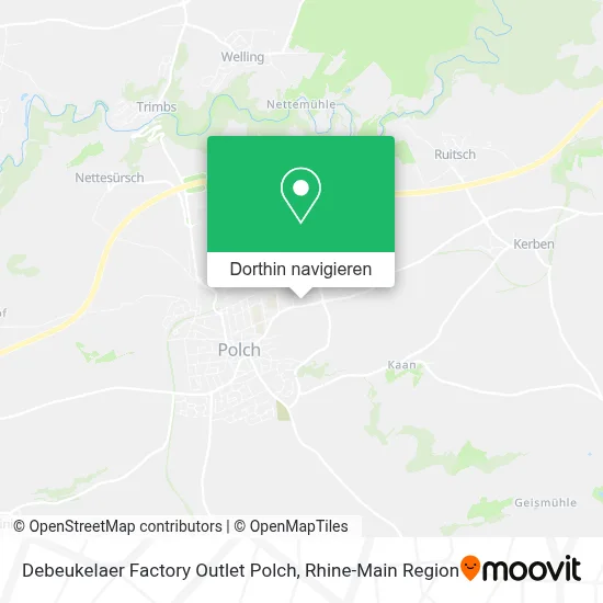 Debeukelaer Factory Outlet Polch Karte