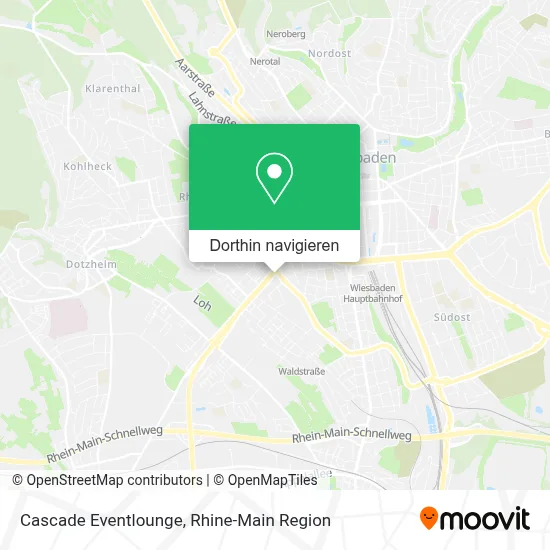 Cascade Eventlounge Karte
