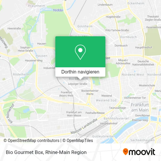 Bio Gourmet Box Karte