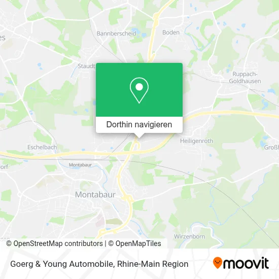 Goerg & Young Automobile Karte