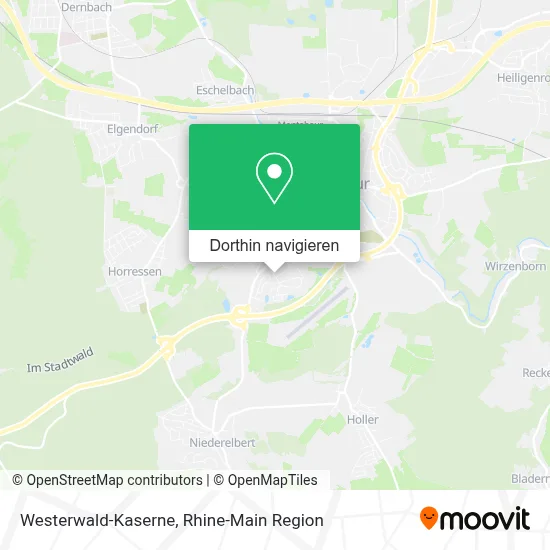 Westerwald-Kaserne Karte