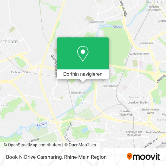 Book-N-Drive Carsharing Karte