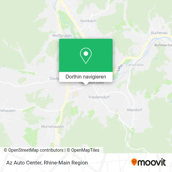 Az Auto Center Karte