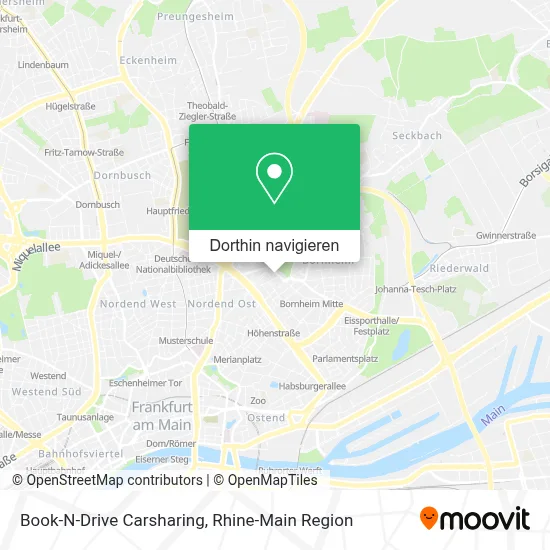 Book-N-Drive Carsharing Karte