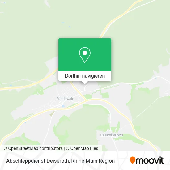 Abschleppdienst Deiseroth Karte