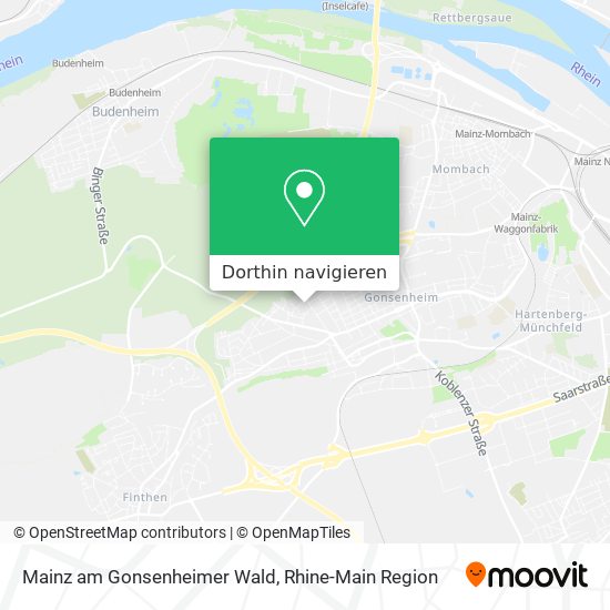 Mainz am Gonsenheimer Wald Karte