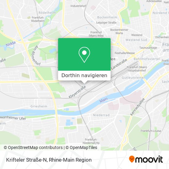 Krifteler Straße-N Karte