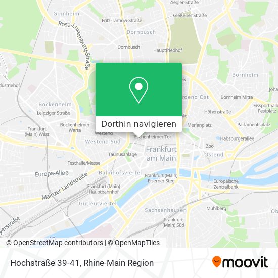 Hochstraße 39-41 Karte