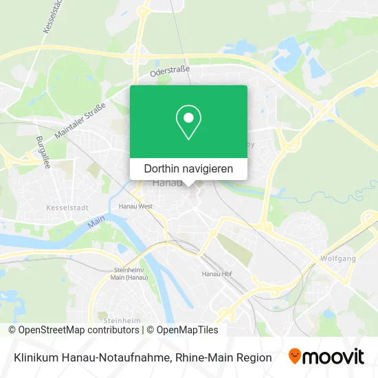 Klinikum Hanau-Notaufnahme Karte