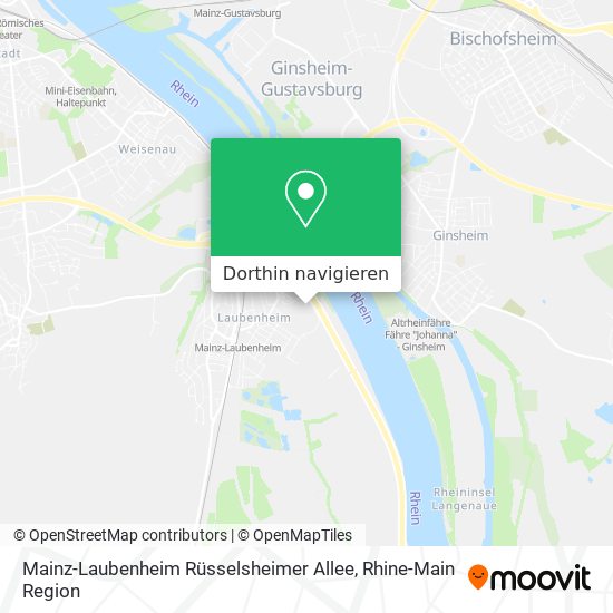 Mainz-Laubenheim Rüsselsheimer Allee Karte