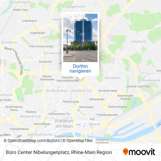 Büro Center Nibelungenplatz Karte