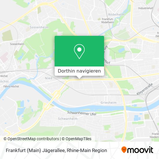 Frankfurt (Main) Jägerallee Karte