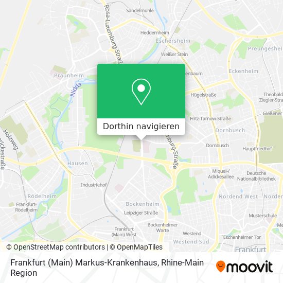 Frankfurt (Main) Markus-Krankenhaus Karte