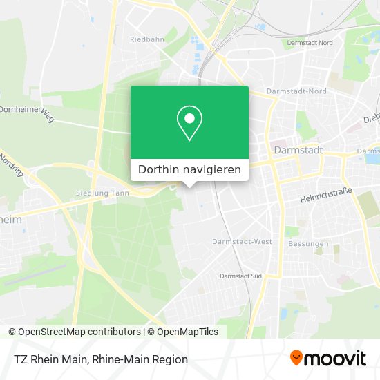 Wie Komme Ich Zu Tz Rhein Main In Darmstadt Mit Dem Bus Der Bahn Der Strassenbahn Oder Der S Bahn