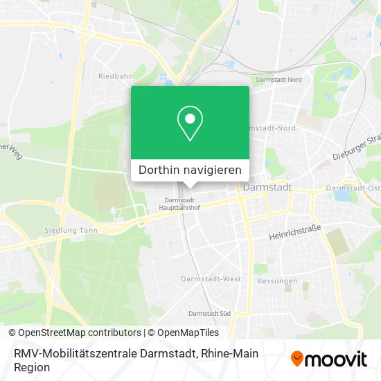 RMV-Mobilitätszentrale Darmstadt Karte