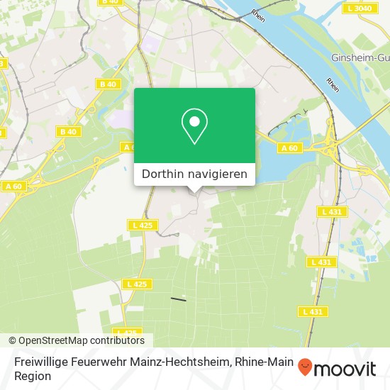 Freiwillige Feuerwehr Mainz-Hechtsheim Karte