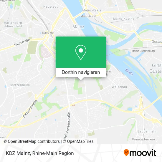 KDZ Mainz Karte