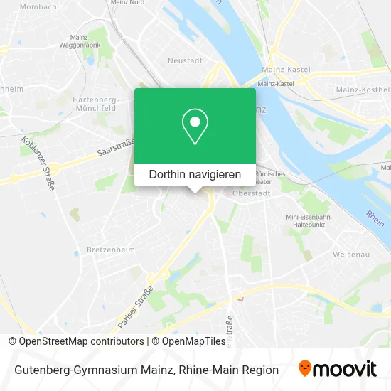Gutenberg-Gymnasium Mainz Karte