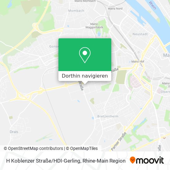 H Koblenzer Straße/HDI-Gerling Karte