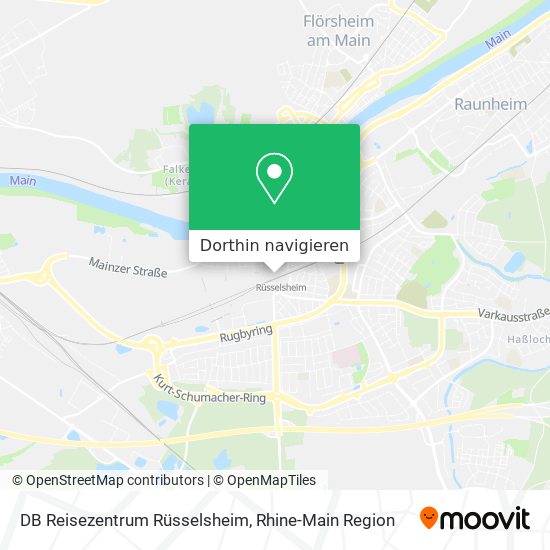 DB Reisezentrum Rüsselsheim Karte