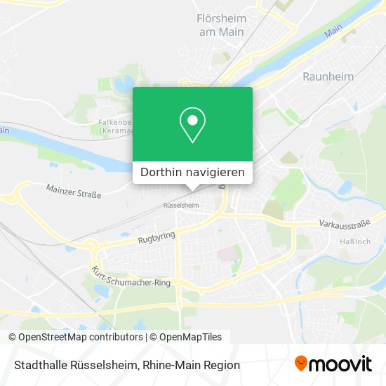 Stadthalle Rüsselsheim Karte