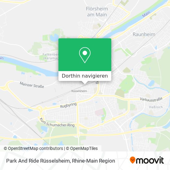 Park And Ride Rüsselsheim Karte