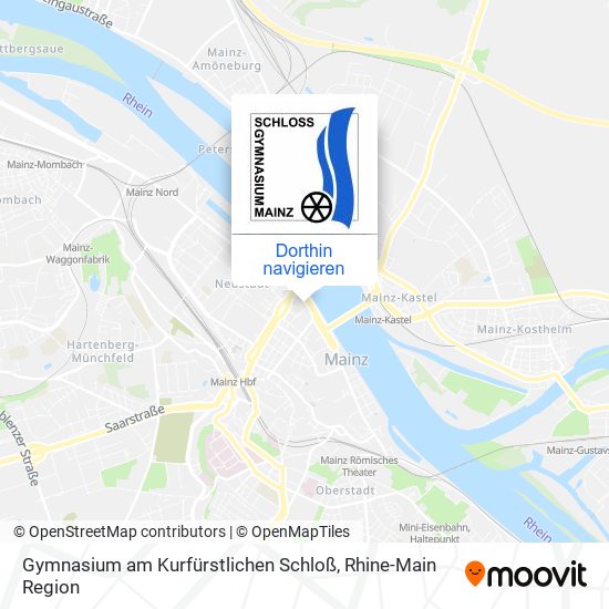 Gymnasium am Kurfürstlichen Schloß Karte
