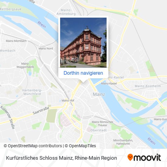 Kurfürstliches Schloss Mainz Karte