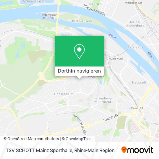 TSV SCHOTT Mainz Sporthalle Karte