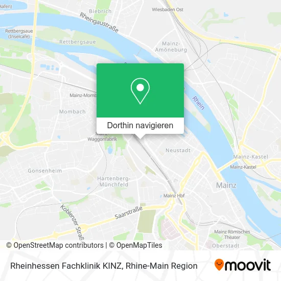 Rheinhessen Fachklinik KINZ Karte