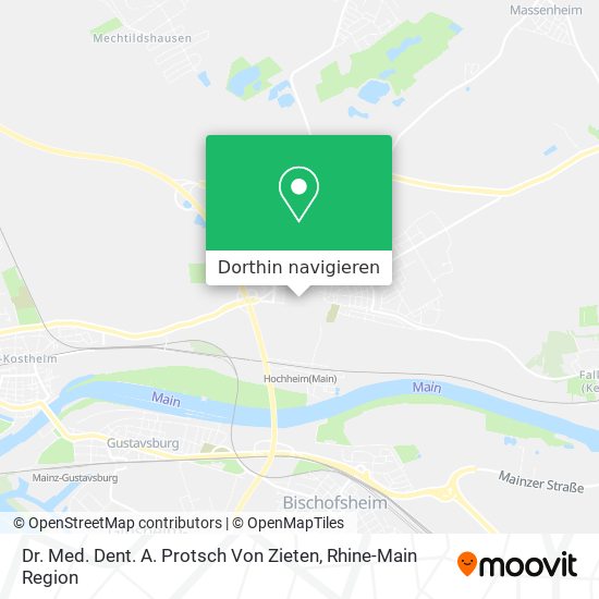 Dr. Med. Dent. A. Protsch Von Zieten Karte