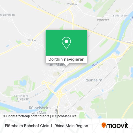 Flörsheim Bahnhof Gleis 1 Karte