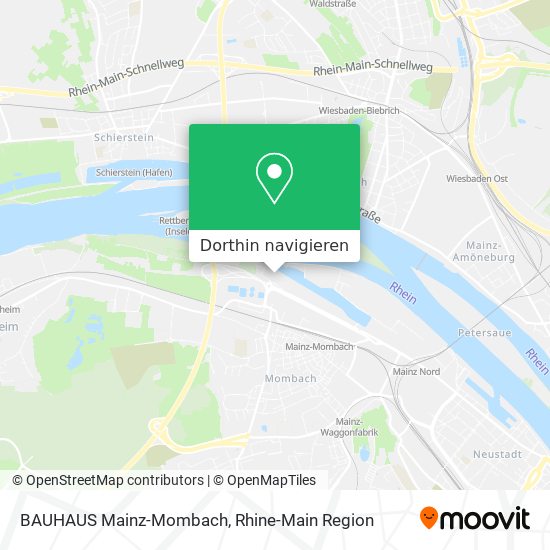 BAUHAUS Mainz-Mombach Karte